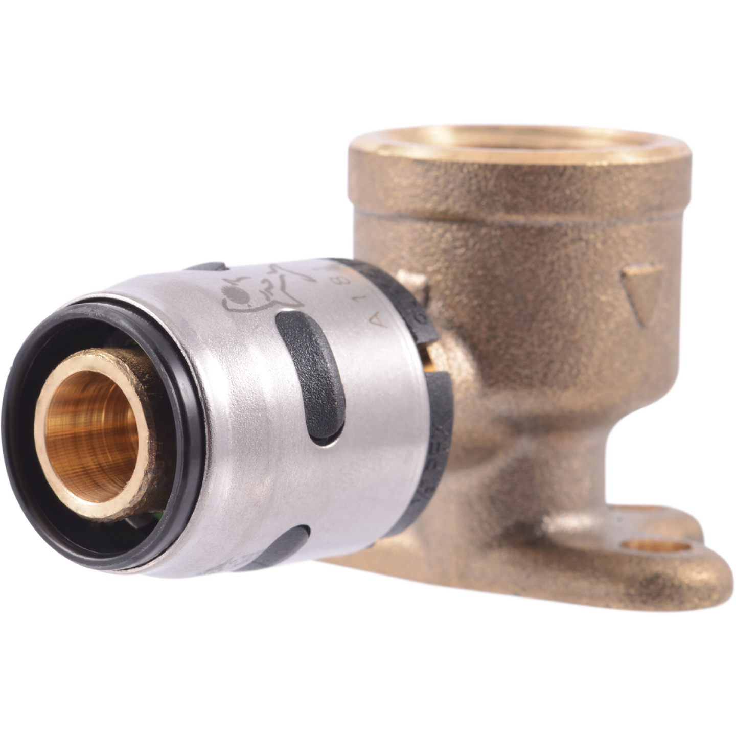 SharkBite EvoPex 1/2 In. x 1/2 In. 90 Deg. Push-to-Connect Drop-Ear Plastic Elbow (1/4 Bend) Image 1