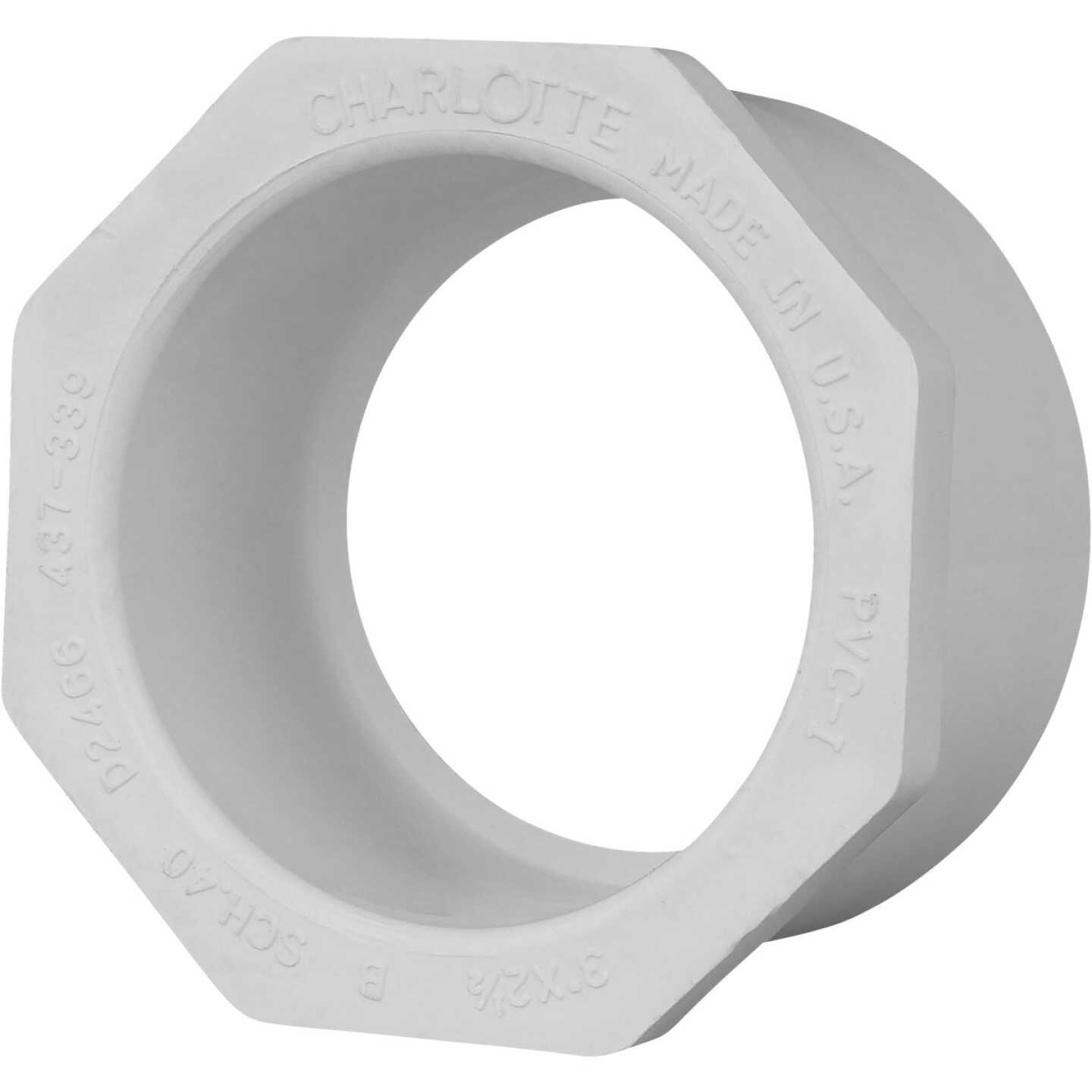 Charlotte Pipe 3 In. SPG x 2-1/2 In. Slip Schedule 40 PVC Bushing Image 1