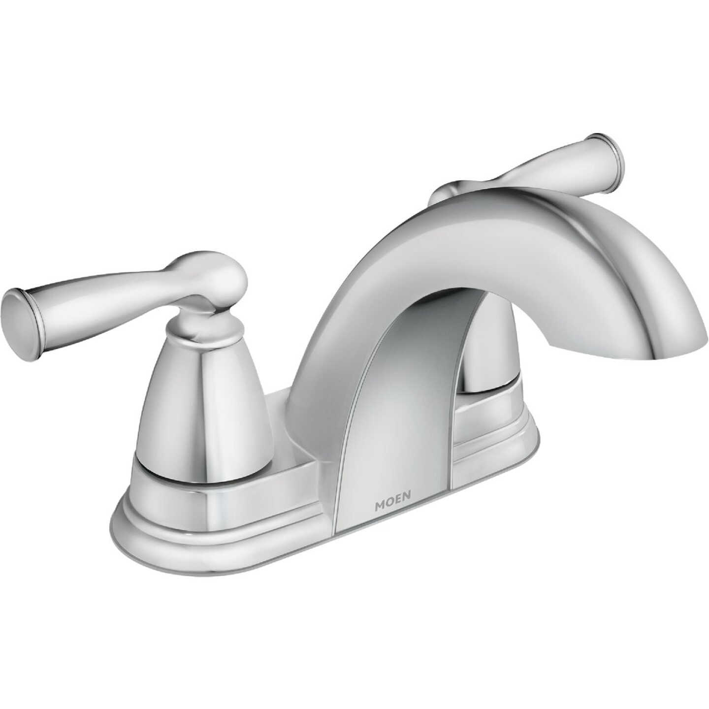 Moen Banbury 2-Handle Lever Centerset Bathroom Faucet with Pop-Up, Chrome Image 1