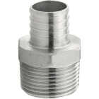 Plumbeez 1 In. x 1 In. MPT Stainless Steel PEX Adapter Image 1