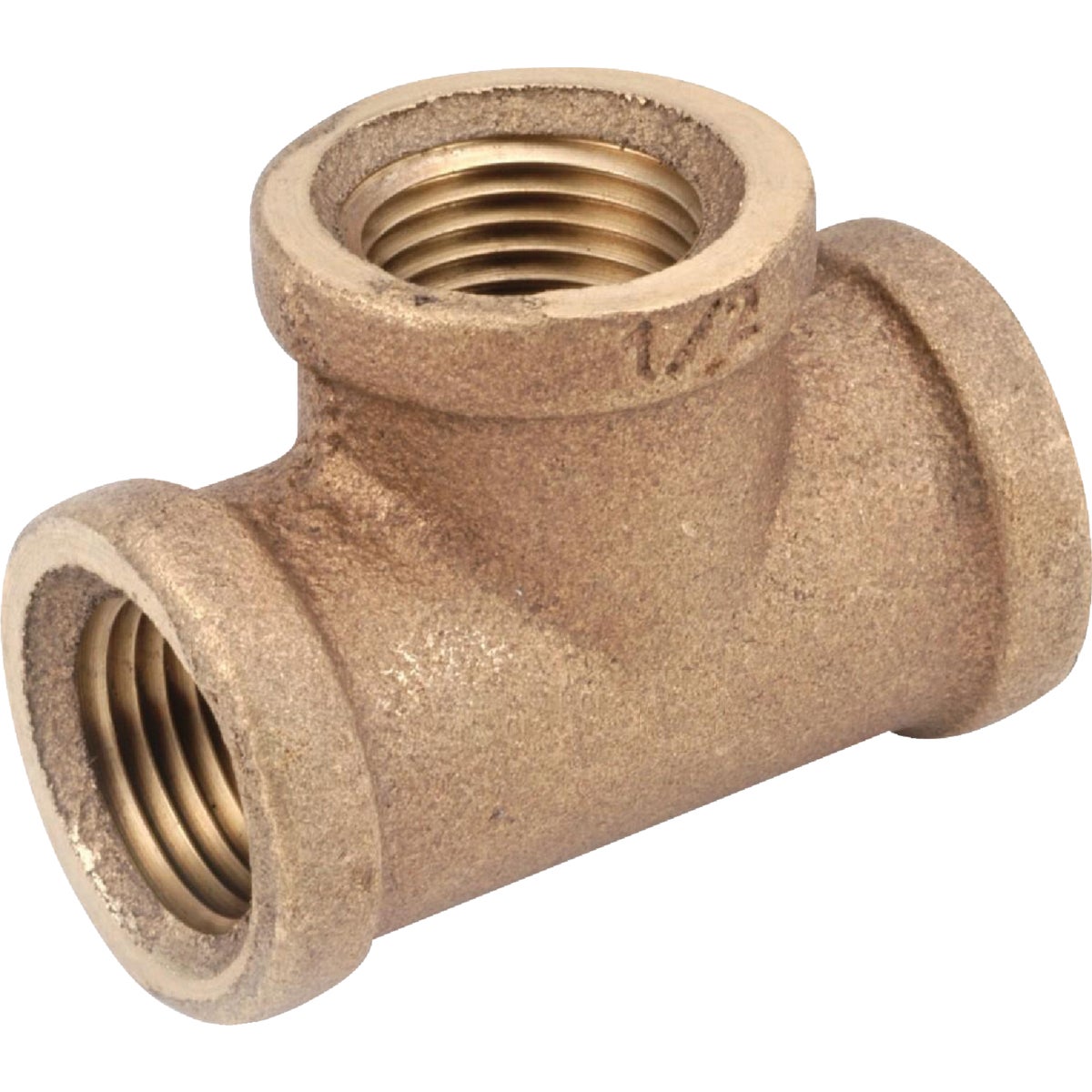 Anderson Metals 1-1/4 In. Red Brass Threaded Tee Image 1