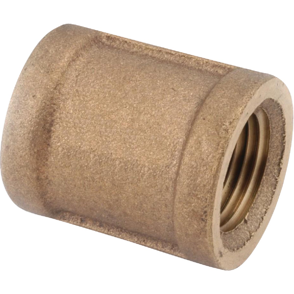 Anderson Metals 1-1/4 In. Threaded Red Brass Coupling Image 1