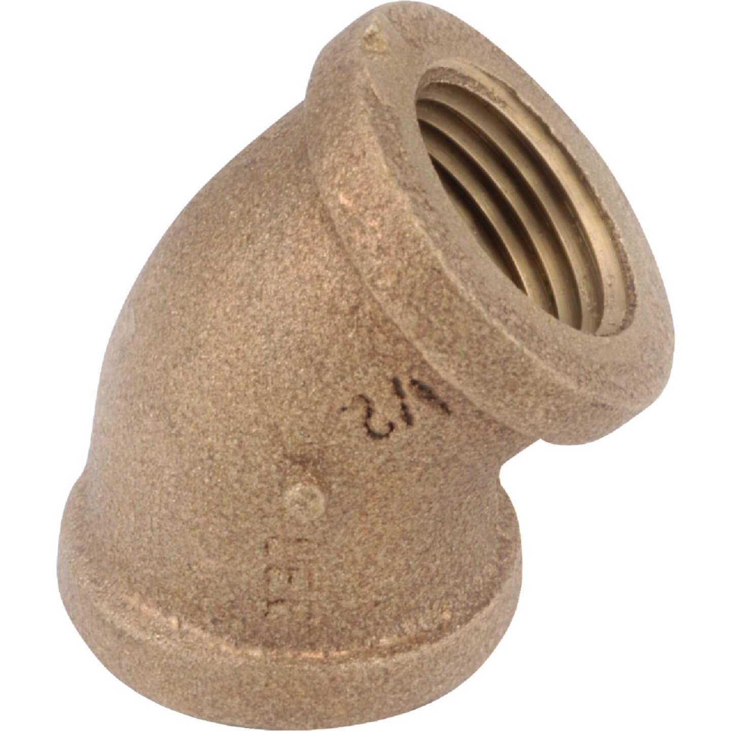 Anderson Metals 1/2 In. 45 Deg. Red Brass Elbow (1/8 Bend) Image 1