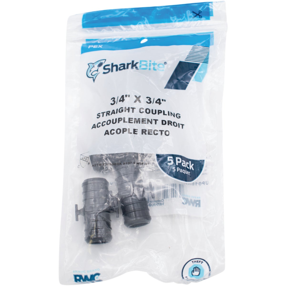 SharkBite PEX-B 3/4 In. Poly Alloy Barb Coupling (5-Pack) Image 2