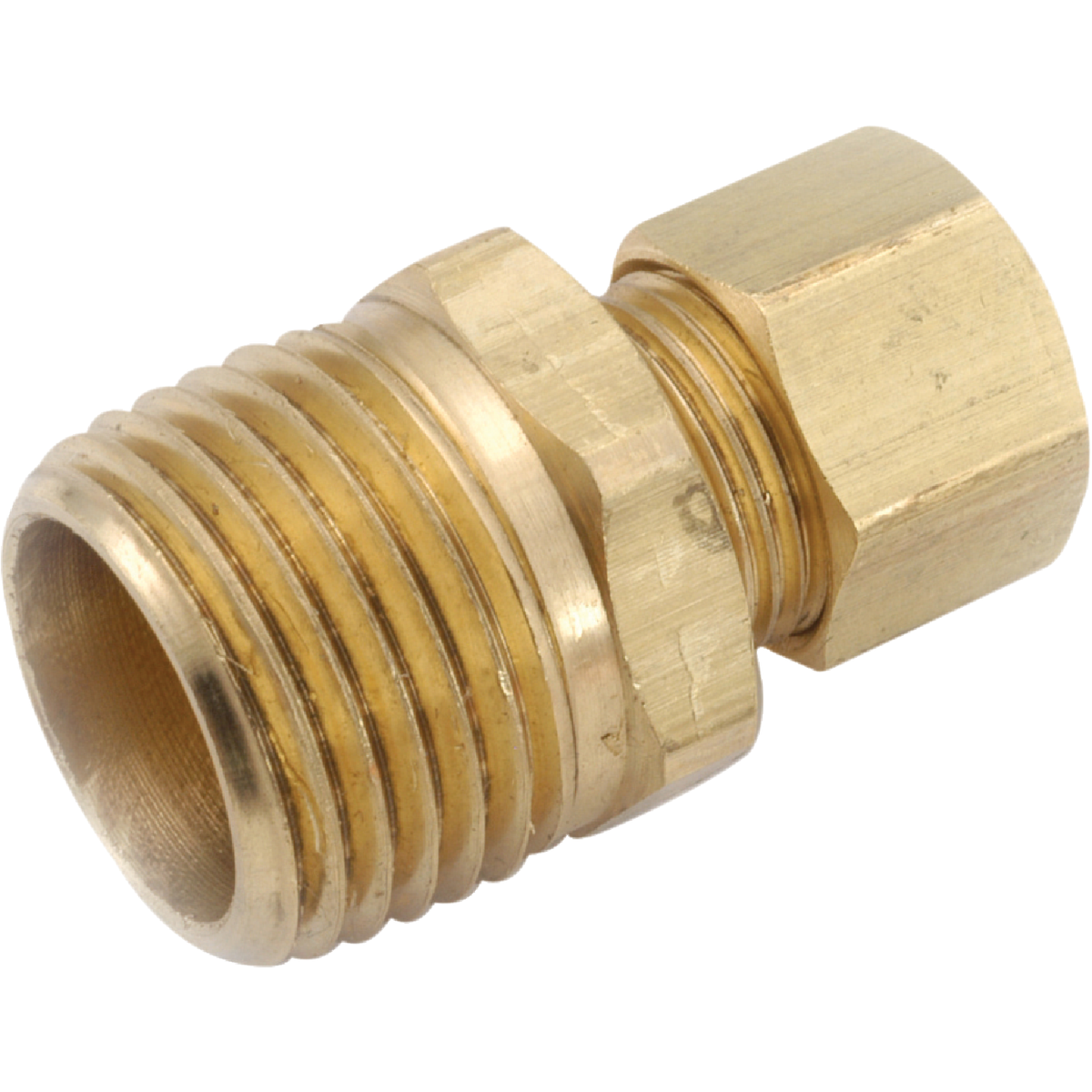 Anderson Metals 1/8 In. x 1/8 In. Brass Male Union Compression Adapter Image 1