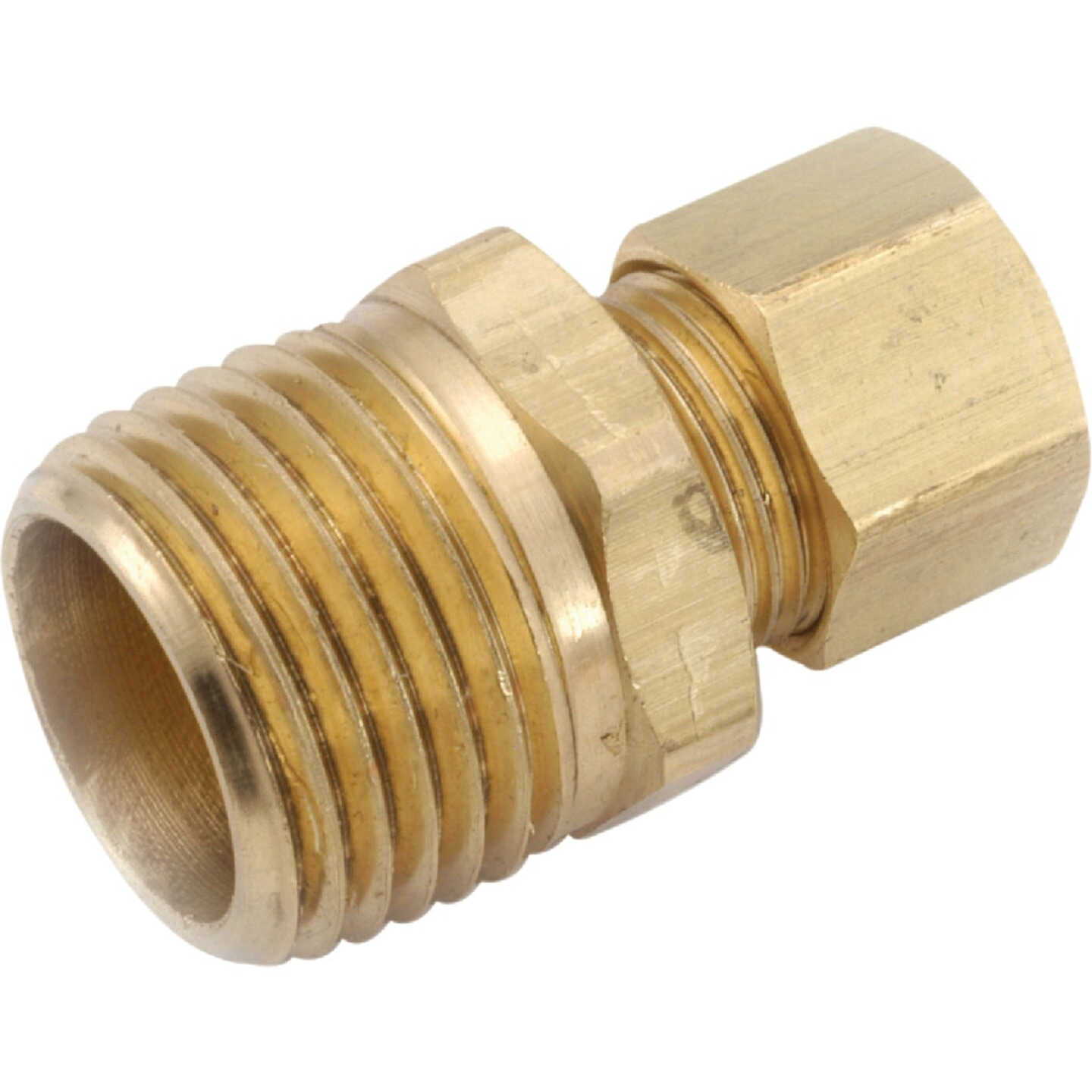 Anderson Metals 1/4 In. x 3/8 In. Brass Male Union Compression Adapter Image 1