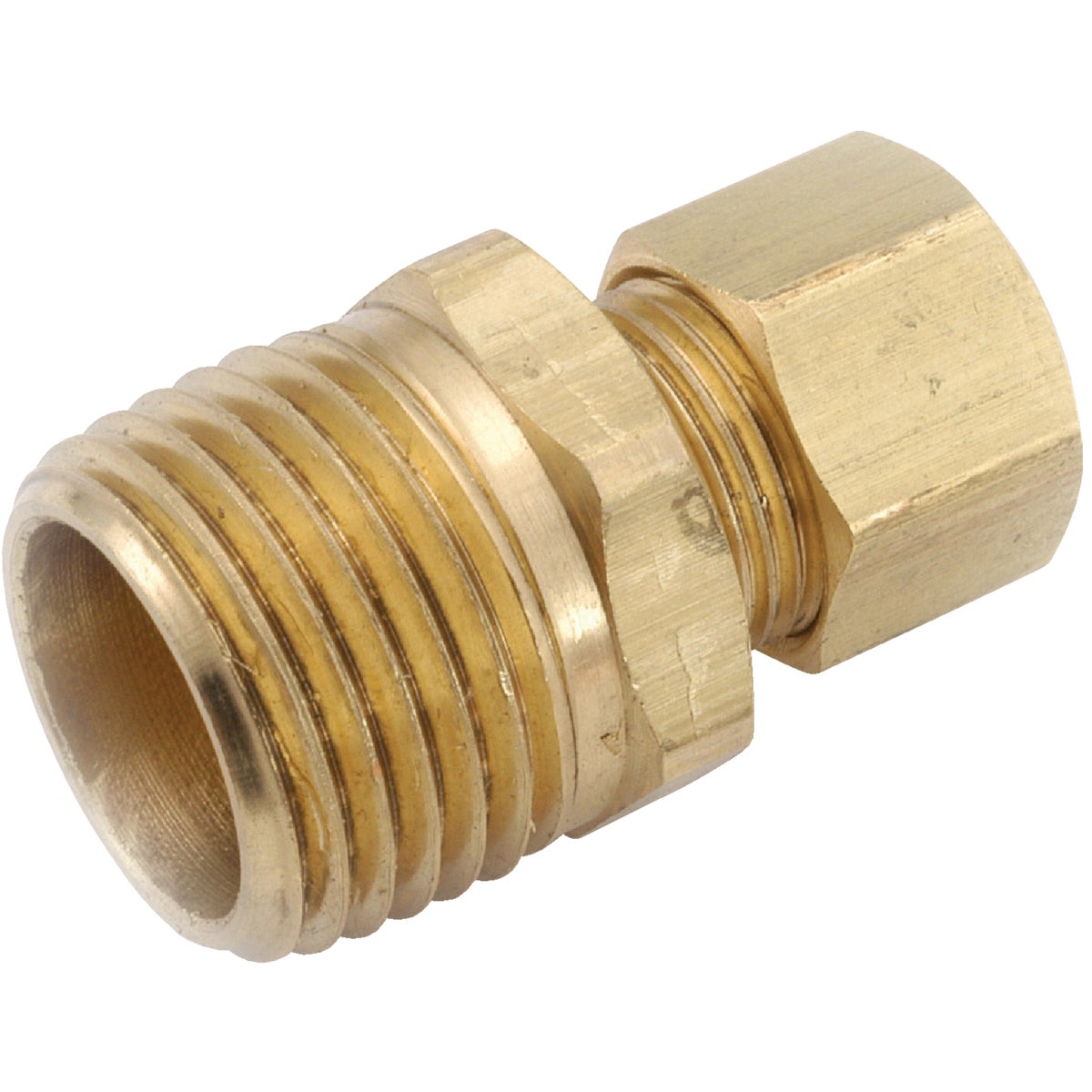Anderson Metals 1/4 In. x 1/2 In. Brass Male Union Compression Adapter Image 1