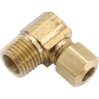 Anderson Metals 5/8 In. x 1/2 In. Male 90 Deg. Compression Brass Elbow (1/4 Bend) Image 1