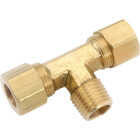 Anderson Metals 1/4 In. C x 1/4 In. MPT Compression Brass Tee Image 1