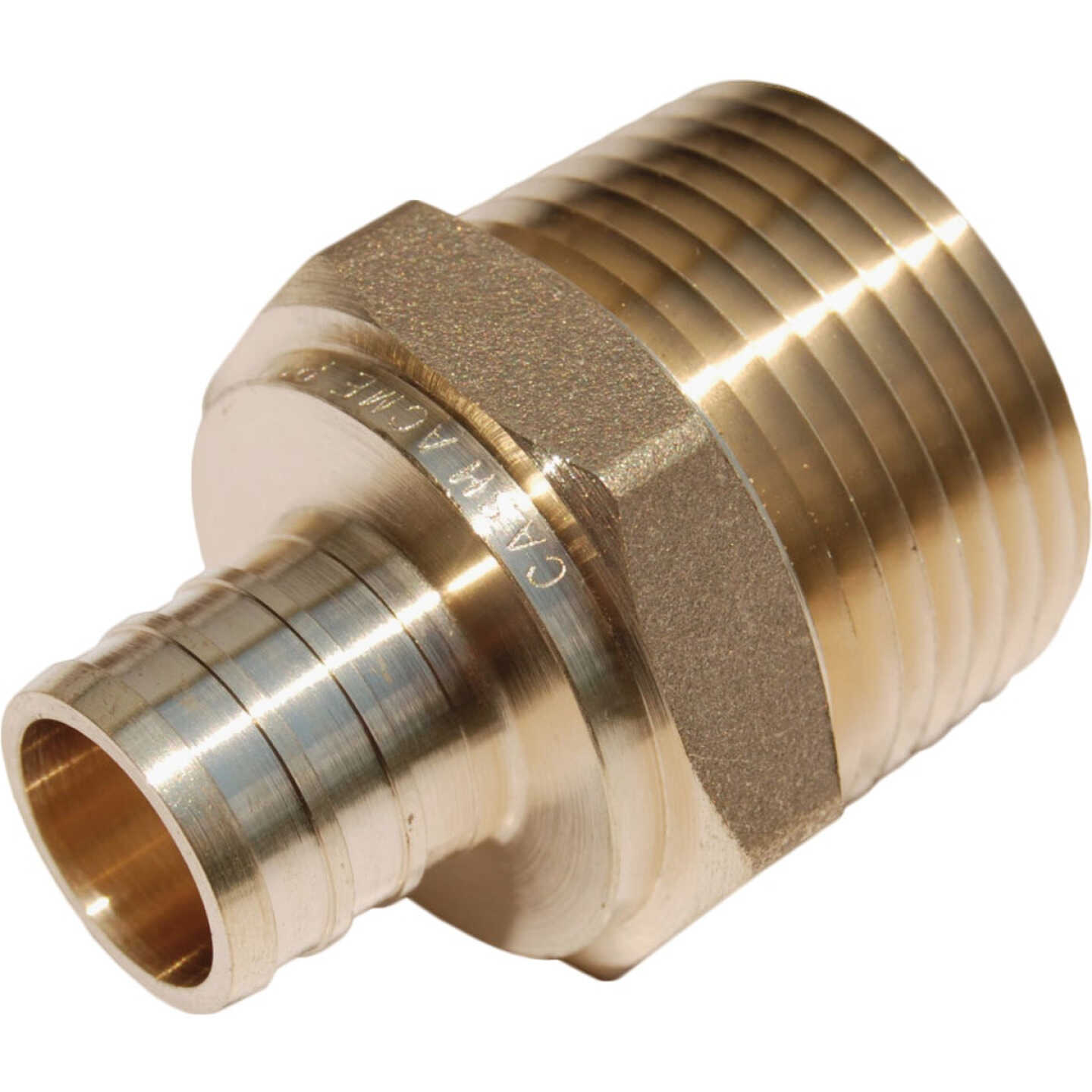 SharkBite 3/4 In. CF x 1 In. MPT Brass PEX Adapter Image 1