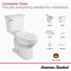 American Standard Elevation White Extra-Tall 19 In. Elongated Bowl 1.28 GPF Toilet-to-Go Image 6