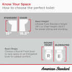 American Standard Elevation White Extra-Tall 19 In. Elongated Bowl 1.28 GPF Toilet-to-Go Image 4
