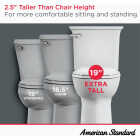 American Standard Elevation White Extra-Tall 19 In. Elongated Bowl 1.28 GPF Toilet-to-Go Image 3