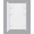 Mustee Durawall 60 In. x 71.5 In. x 40 In. Glue Up Alcove Shower Wall Set in White (5-Piece) Image 1