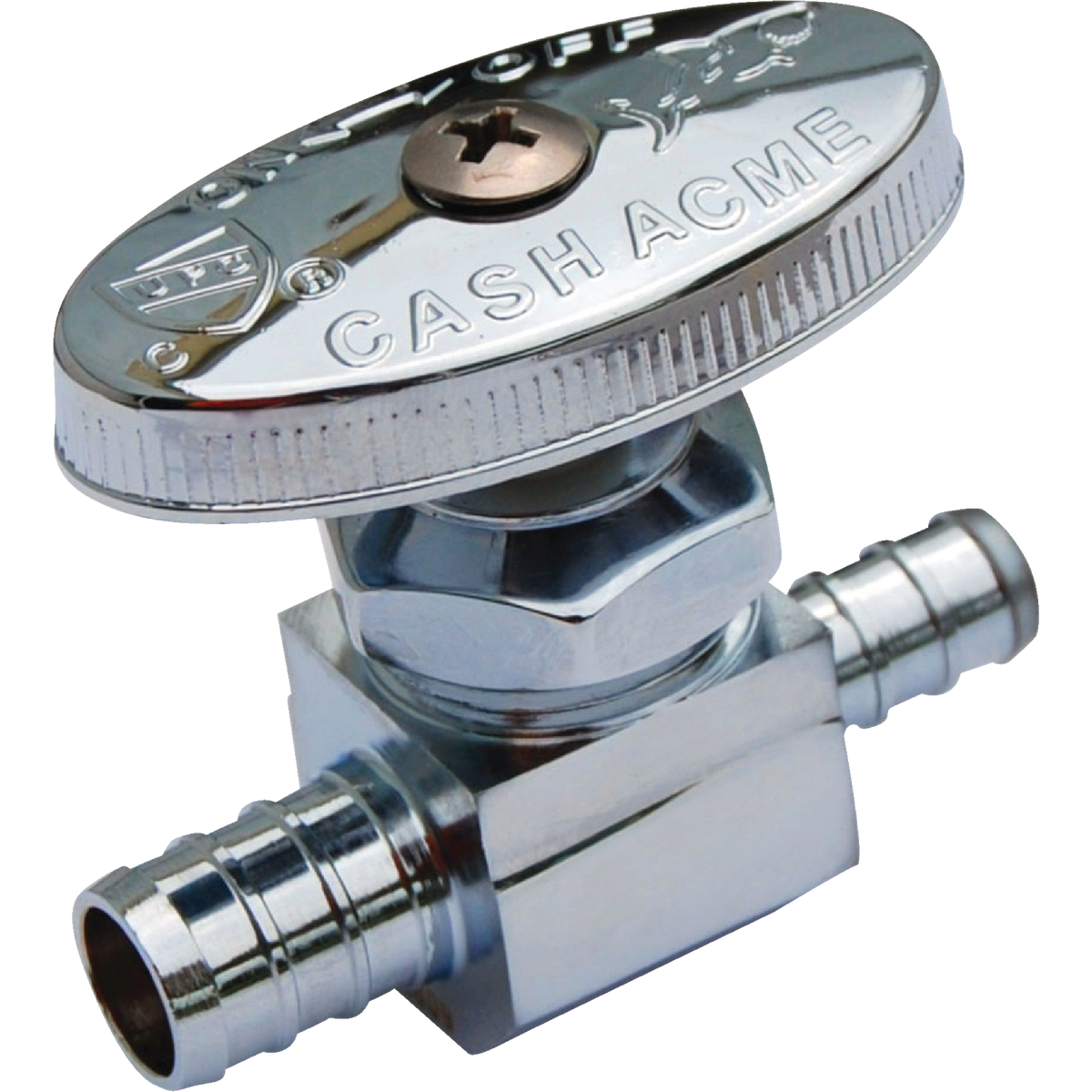 SharkBite 1/2 In. CF x 3/8 In. CF Multi-Turn Straight PEX Stop Valve