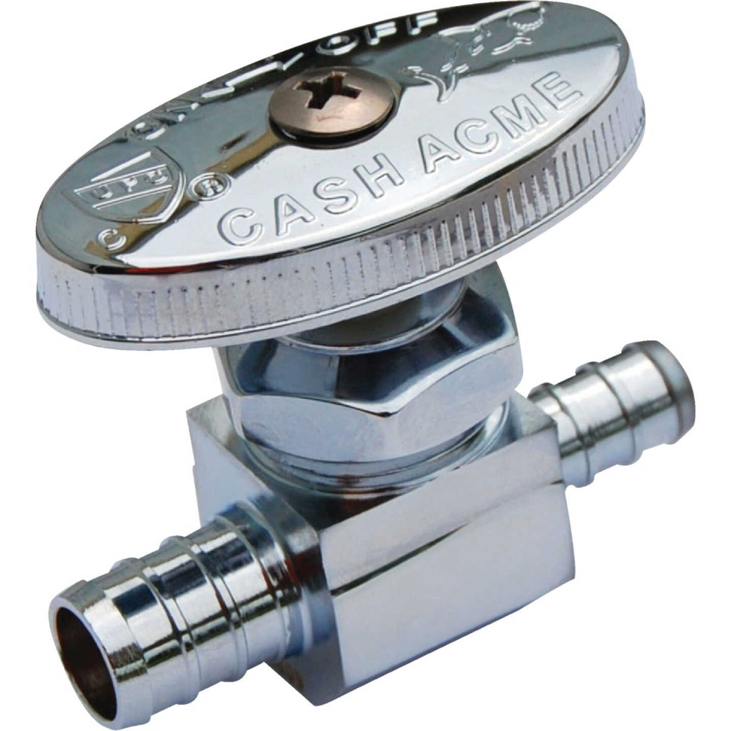 SharkBite 1/2 In. CF x 3/8 In. CF Multi-Turn Straight PEX Stop Valve Image 1