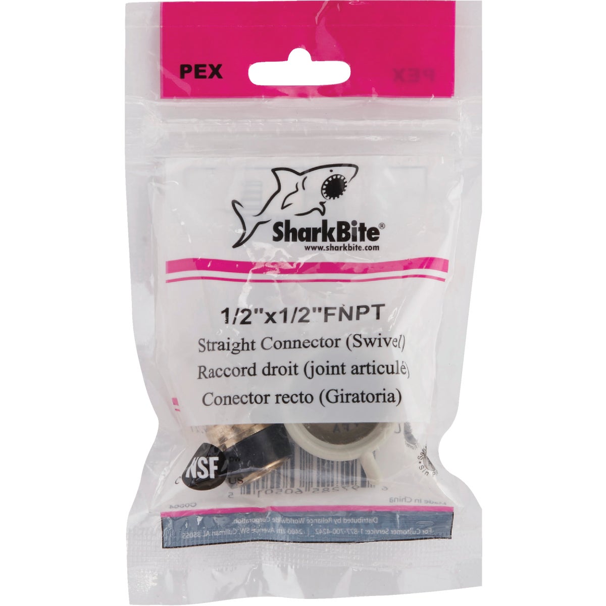 SharkBite 1/2 In. Barb x 1/2 In. FPT Brass PEX Adapter Image 2