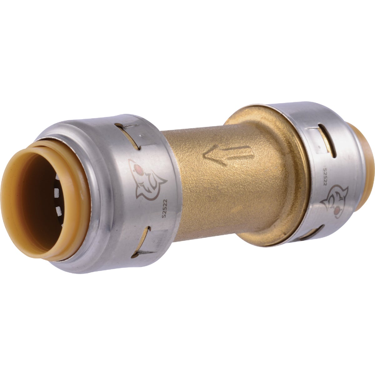 Sharkbite 1/2 In. Brass Push Check Valve Image 1