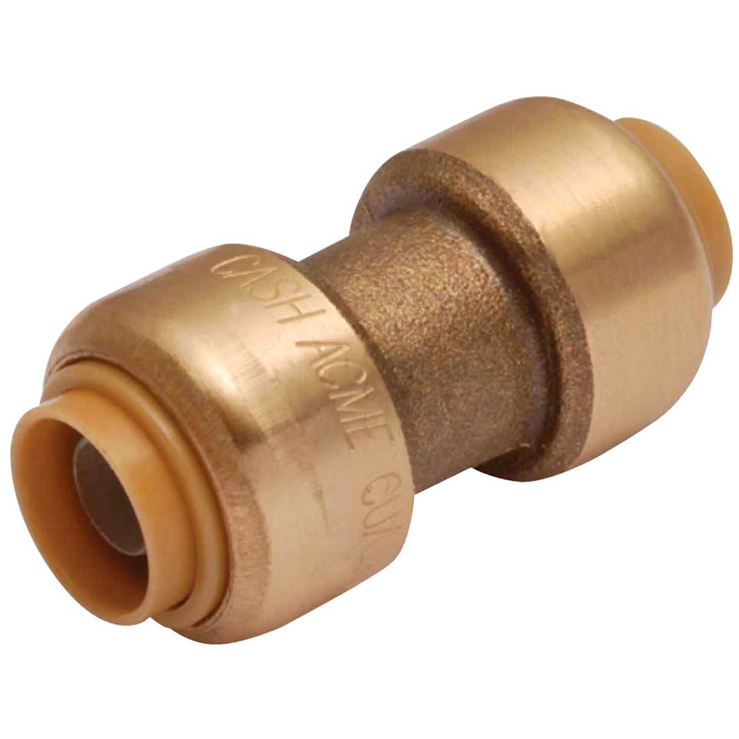 SharkBite 3/8 In. (1/2 In. OD) Push-to-Connect Straight Brass Coupling Image 1