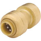 SharkBite 1/4 In. (3/8 In. OD) Push-to-Connect Straight Brass Coupling Image 1