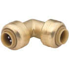 SharkBite 1/4 In. (3/8 In. OD) x 1/4 In. (3/8 In. OD) 90 Deg. Push-to-Connect Brass Elbow (1/4 Bend) Image 1
