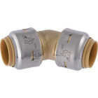 SharkBite 1/2 In. x 1/2 In. 45 Deg. Push-to-Connect Brass Elbow (1/8 Bend) Image 1