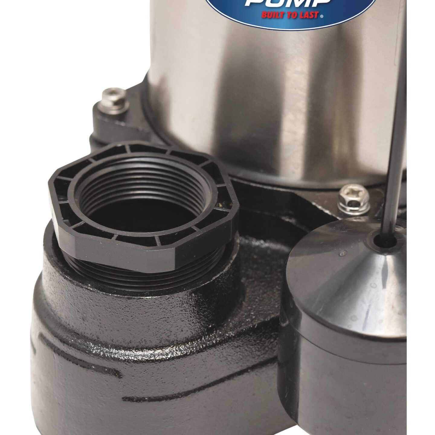 Superior Pump 1/2 HP Stainless Steel/Cast Iron Submersible Sump Pump with Vertical Float Switch Image 6