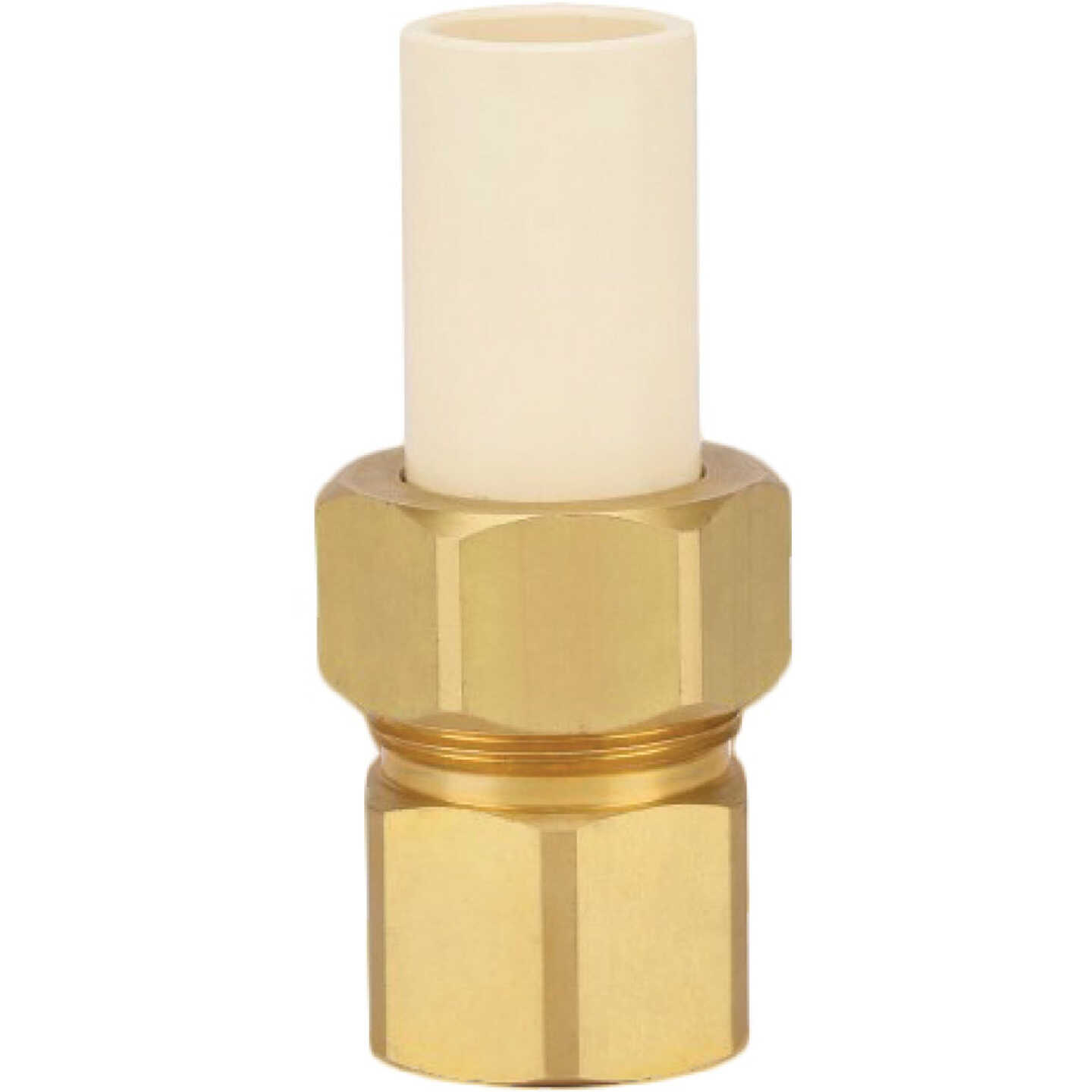 Homewerks 3/4 In. Slip x 3/4 In. FIP CPVC Transition Brass Union Image 1