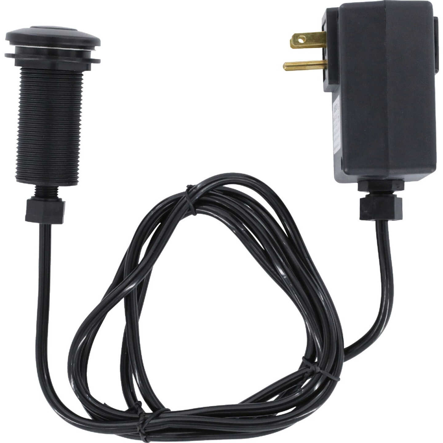 Danco Top Mount Air Switch for Garbage Disposals with Matte Black Button Image 1