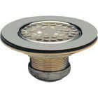 Keeney 4-1/2 In. Stainless Steel Wide Flange Strainer Image 1