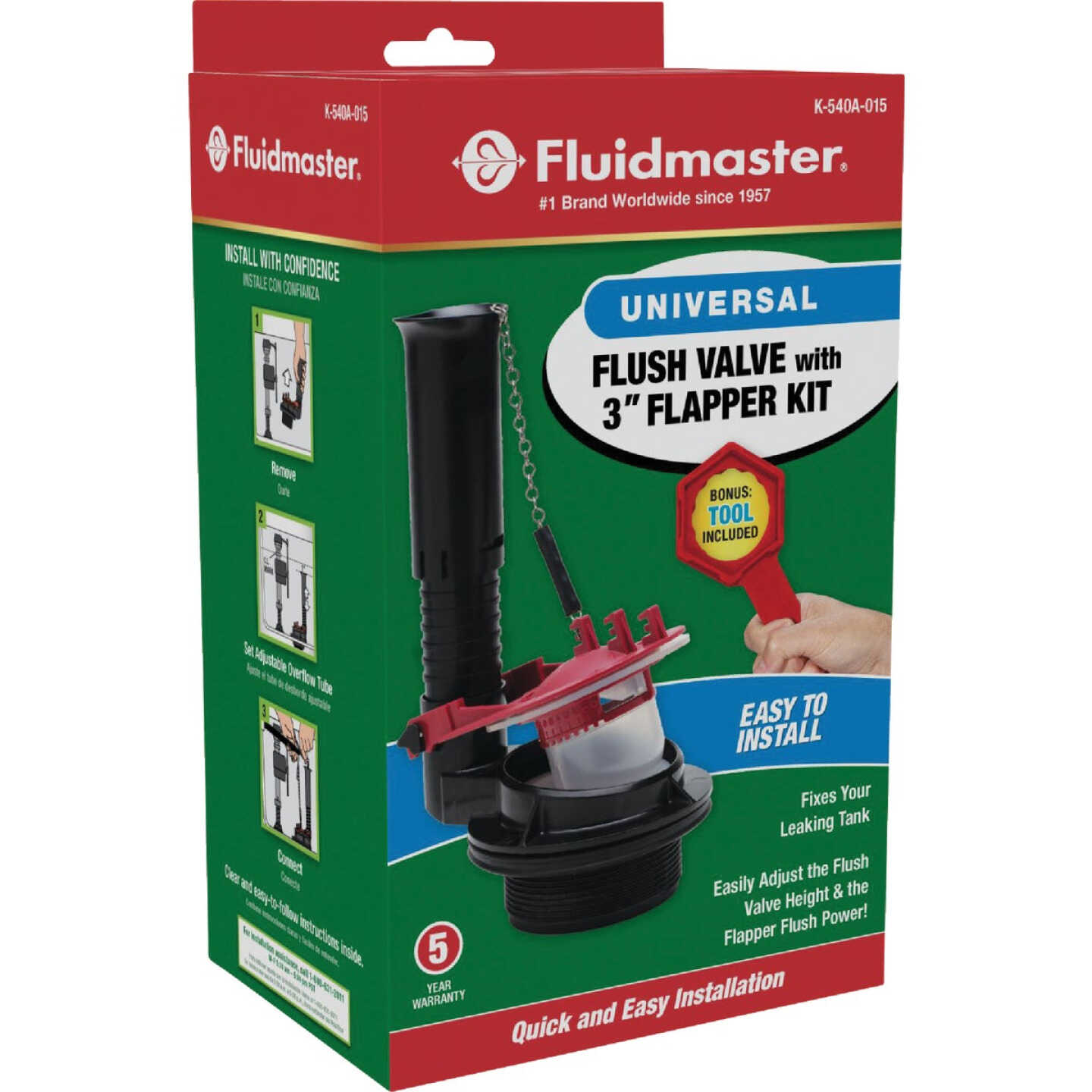 Fluidmaster Universal Flush Valve Repair Kit for 3 In. HET Toilet Image 6