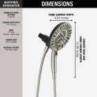 Delta In2ition 5-Spray 1.75GPM Two-In-One Shower, Satin Nickel Image 2