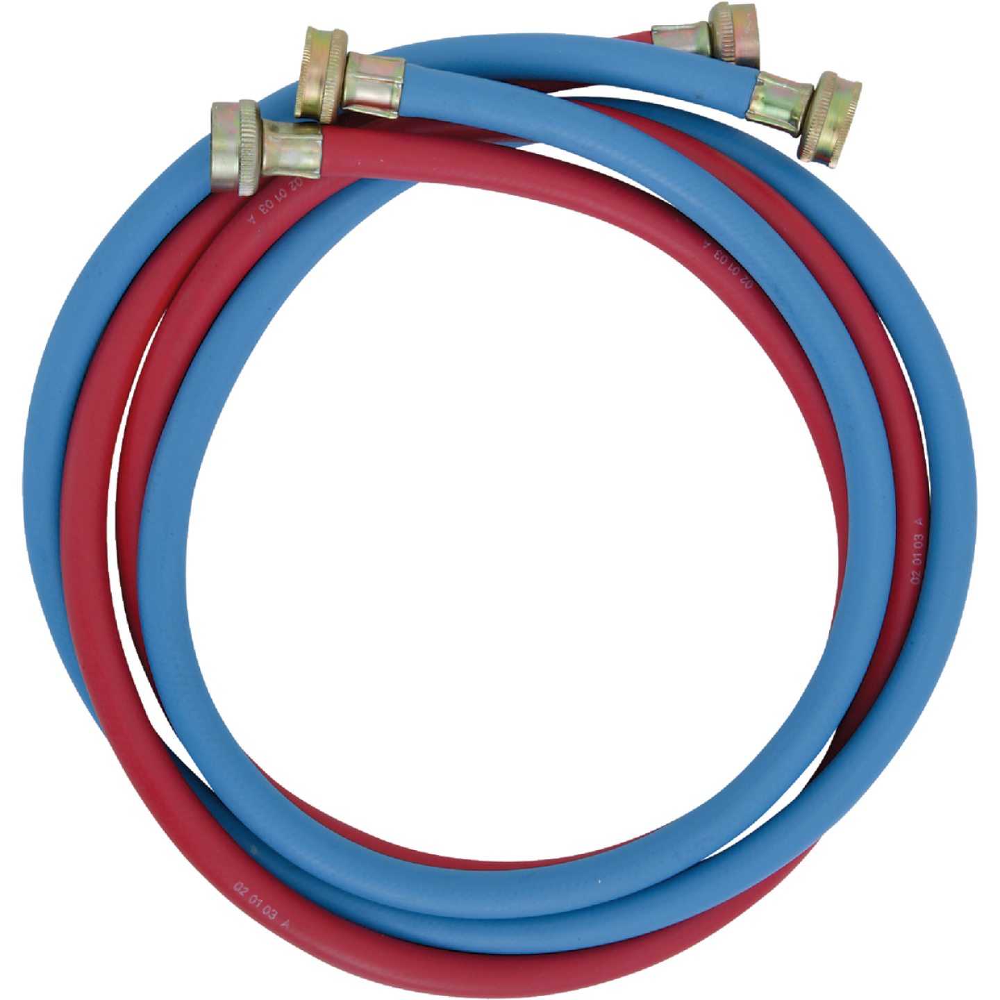 Do it Best 3/8 In. X 6 Ft. Reinforced EPDM Rubber Washing Machine Hose (2-Pack) Image 1