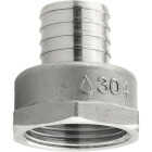 Plumbeez 1 In. x 1 In. FPT Stainless Steel PEX Adapter Image 1