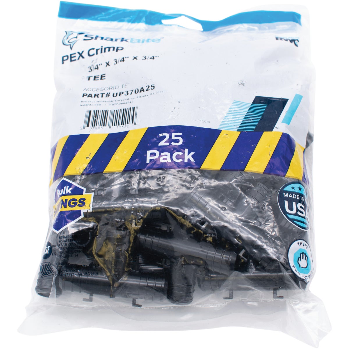 SharkBite PEX-B 3/4 In. Poly Alloy Barb Tee (25-Pack) Image 2