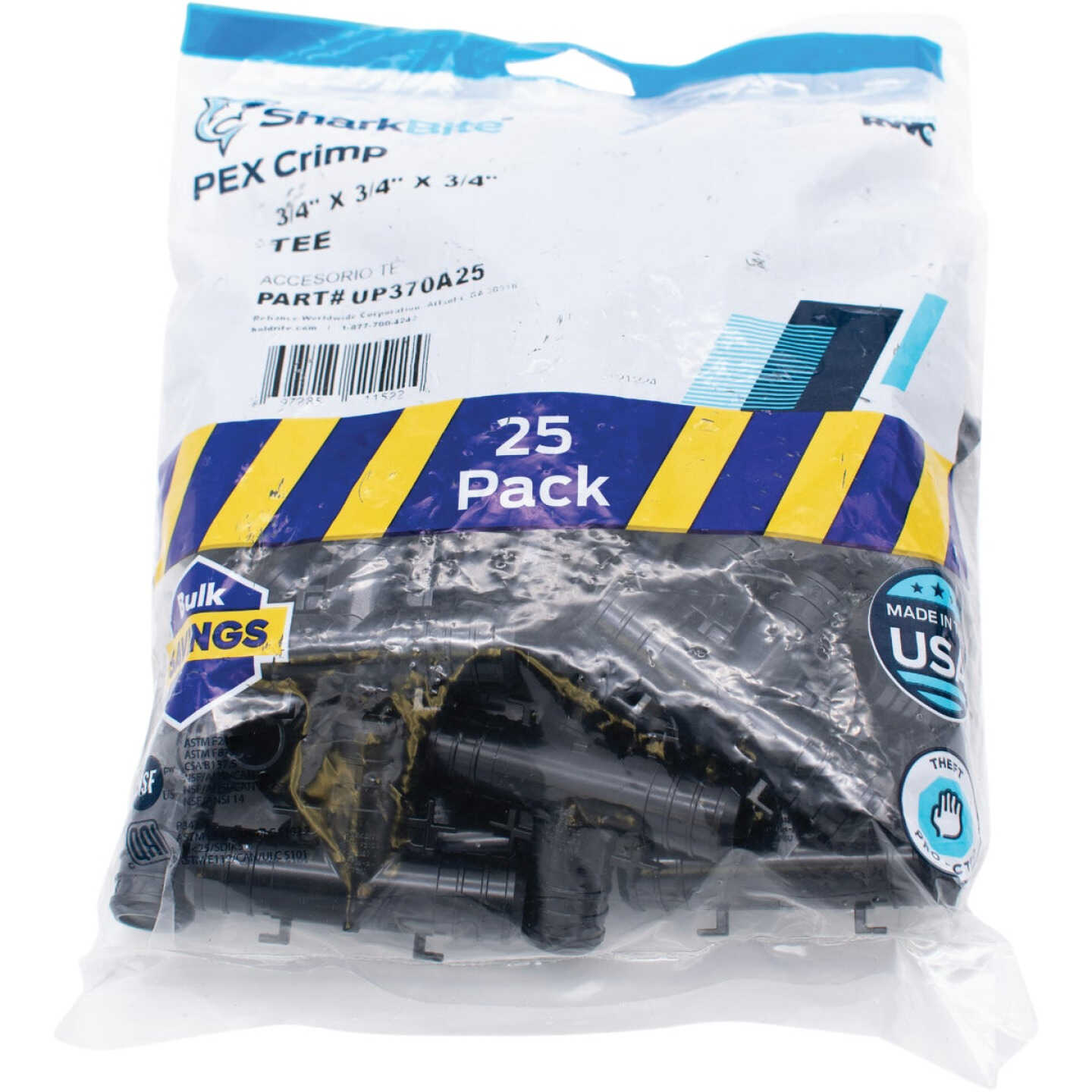 SharkBite PEX-B 3/4 In. Poly Alloy Barb Tee (25-Pack) Image 2