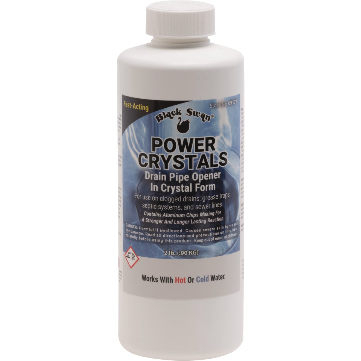 Black Swan Power Crystals Drain Pipe Opener, 2 Lb.