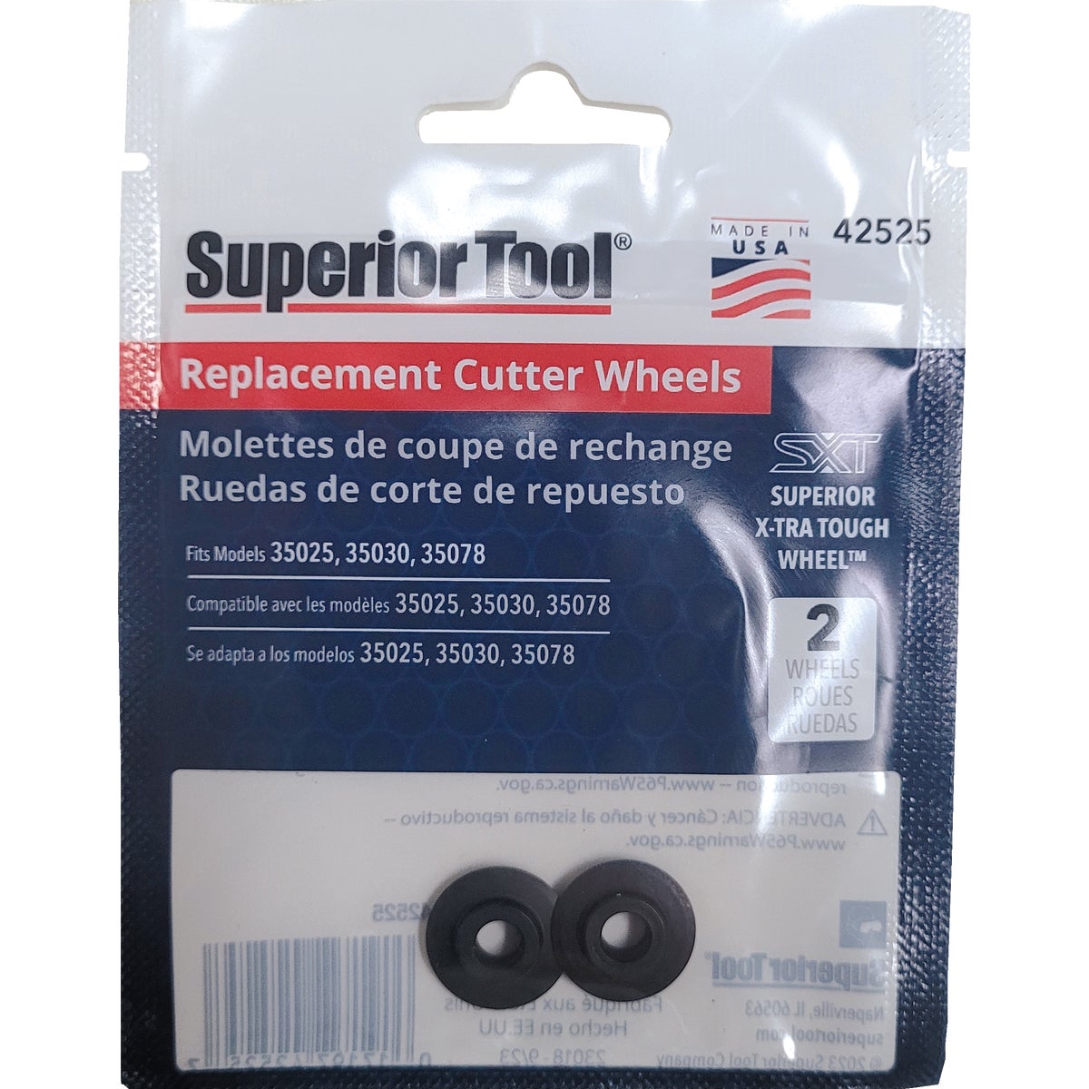 Superior Tool Replacement Cutter Wheel (2-Piece) Image 2