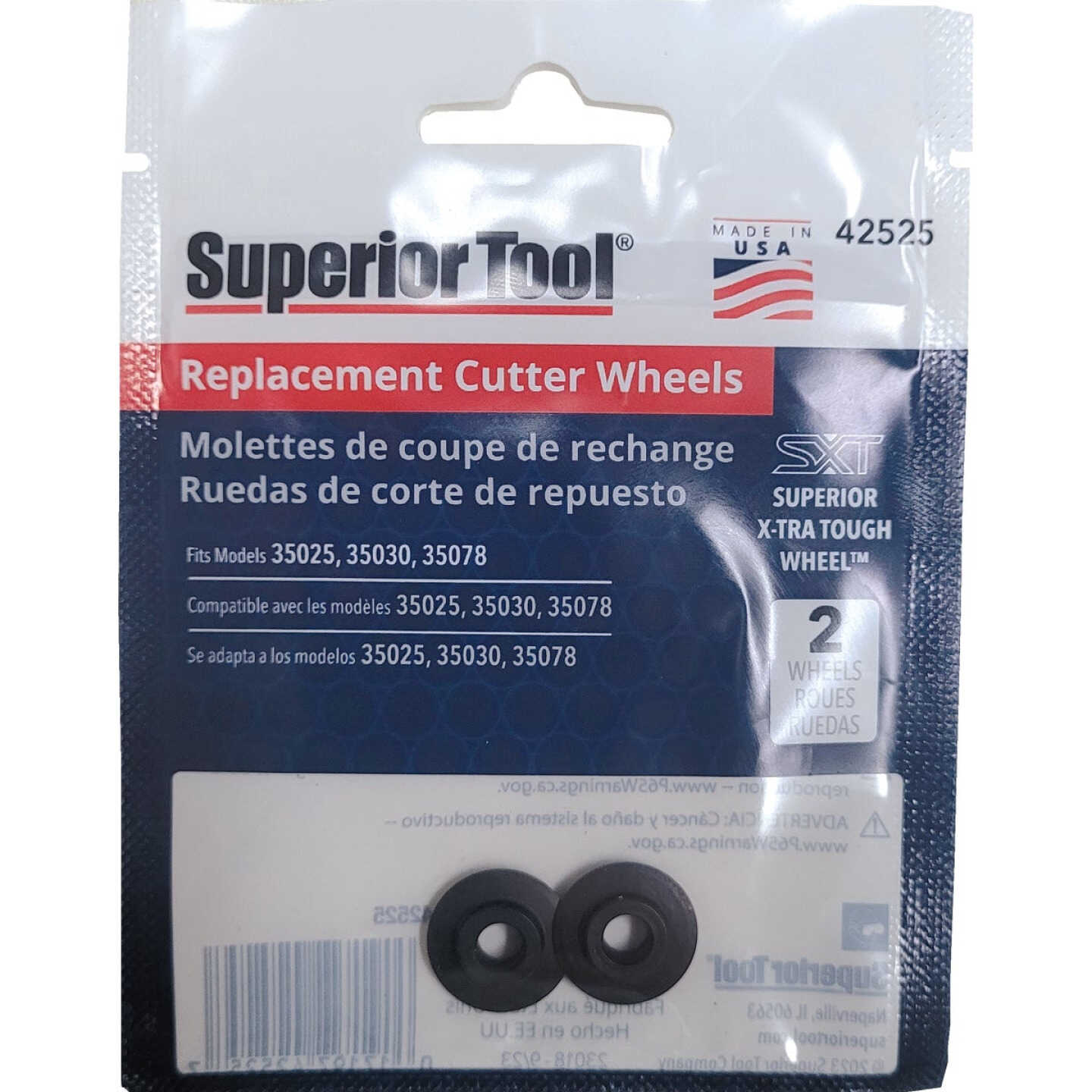 Superior Tool Replacement Cutter Wheel (2-Piece) Image 2