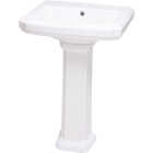 Common Goods Grove White Pedestal Sink Image 4