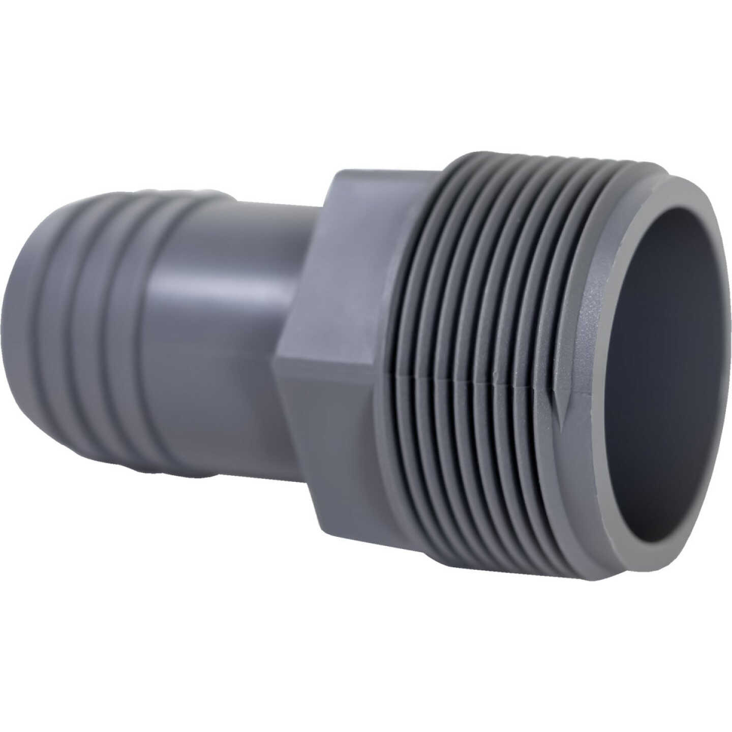 Boshart 1-1/2 In. MPT x 1-1/4 In. Insert Reducing Polypropylene Hose Adapter Image 1