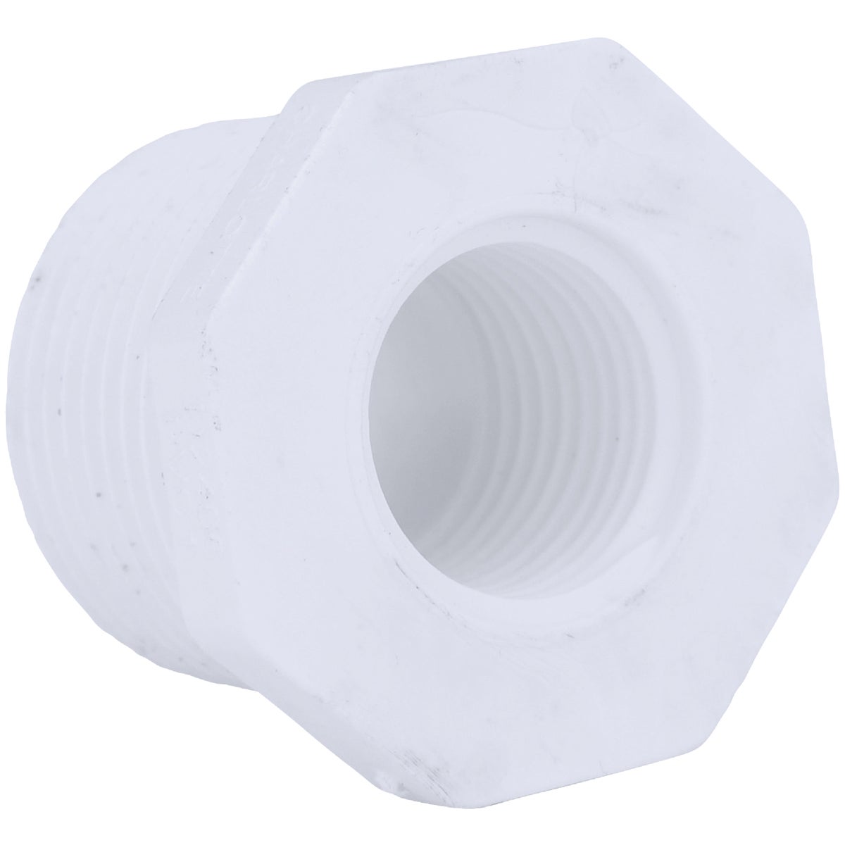 Charlotte Pipe 1 In. MPT x 1/2 In. FPT Schedule 40 PVC Bushing Image 1
