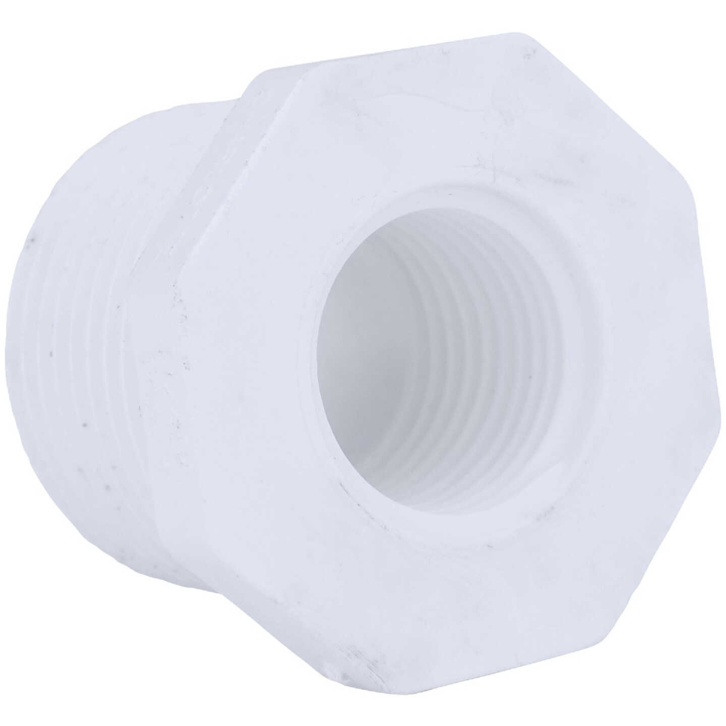 Charlotte Pipe 1 In. MPT x 1/2 In. FPT Schedule 40 PVC Bushing Image 1