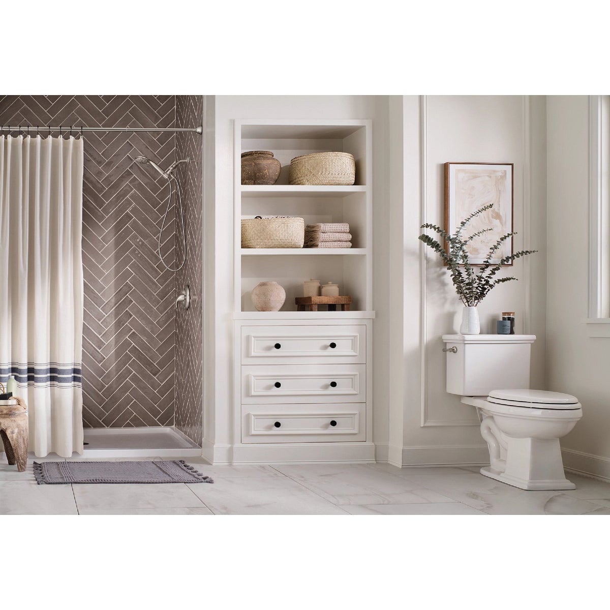 Moen Spot Resistant Brushed Nickel 6-Function 4 In. Dia. Spray Head Handheld Shower Image 3