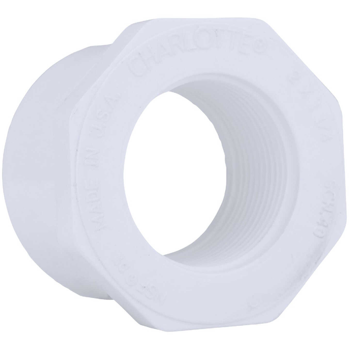 Charlotte Pipe 2 In. SPG x 1-1/4 In. FPT Schedule 40 PVC Bushing Image 1