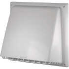 Imperial 6 In. - 7 In. White Plastic Kitchen Wall Vent Cap Image 1