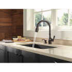Delta Charmaine Venetian Bronze Single-Handle High-Arc Kitchen Faucet Image 2