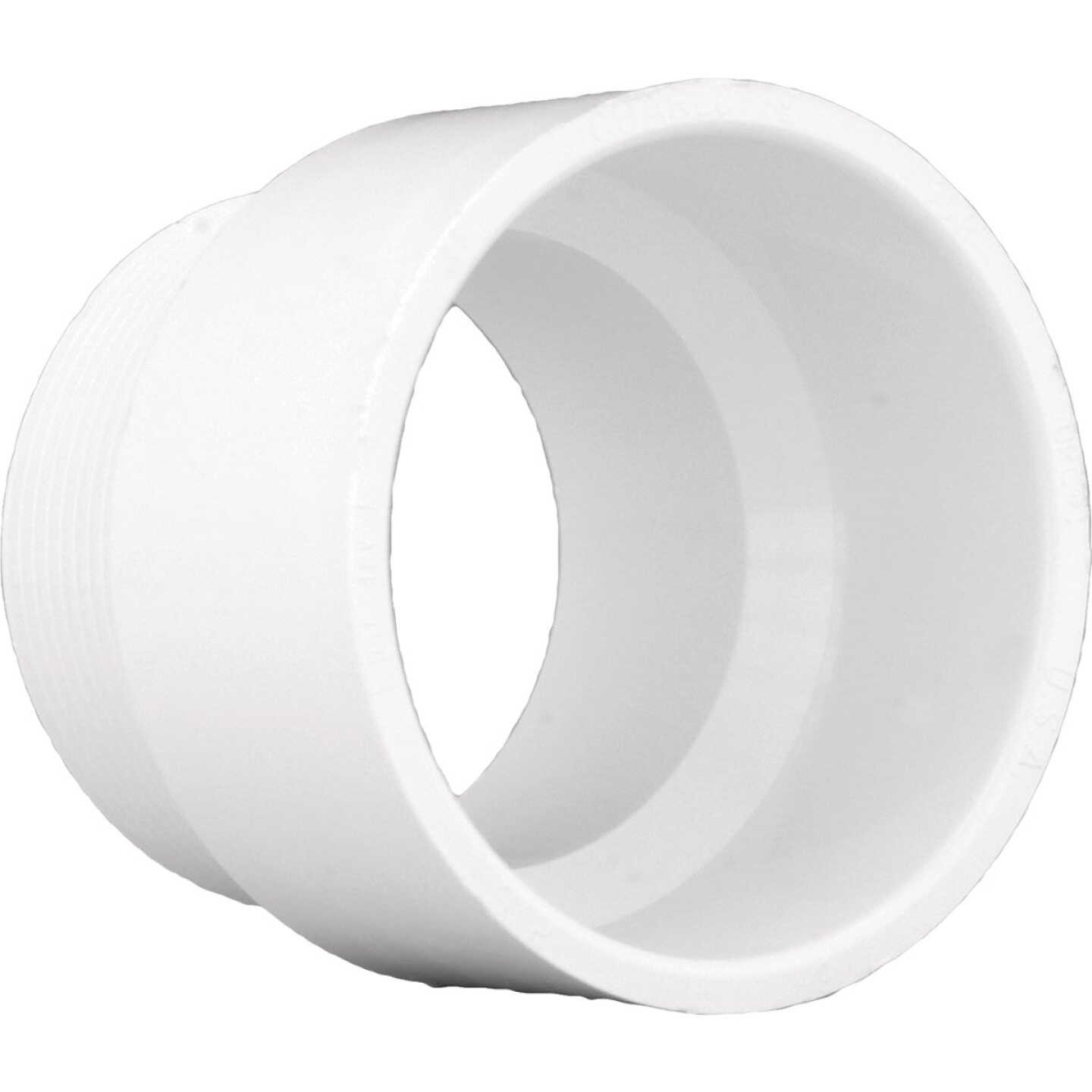 Charlotte Pipe 1-1/4 In. Hub x 1-1/4 In. MIP Schedule 40 DWV PVC Adapter Image 1