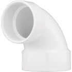 Charlotte Pipe 4 In. x 3 In. Schedule 40 90 Deg. PVC Reducing Closet Bend DWV PVC Elbow (1/4 Bend) Image 1