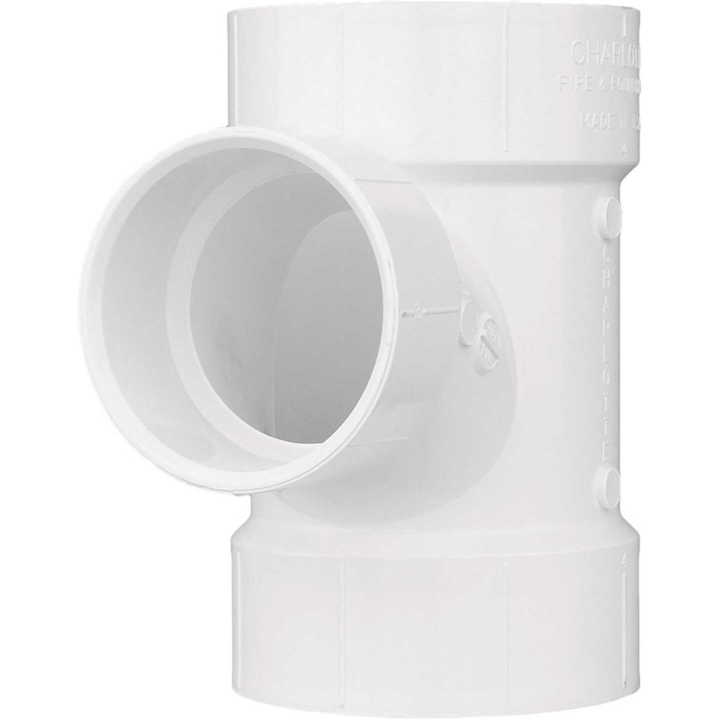 Charlotte Pipe 2 In. x 1-1/2 In. X 2 In. Reducing Sanitary PVC Tee Image 1